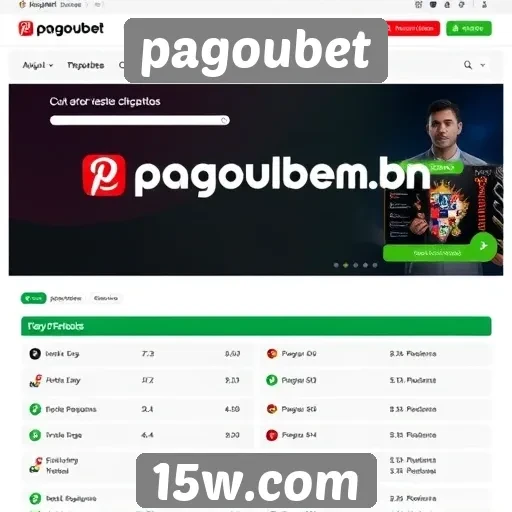 Características principais do site Pagoubet